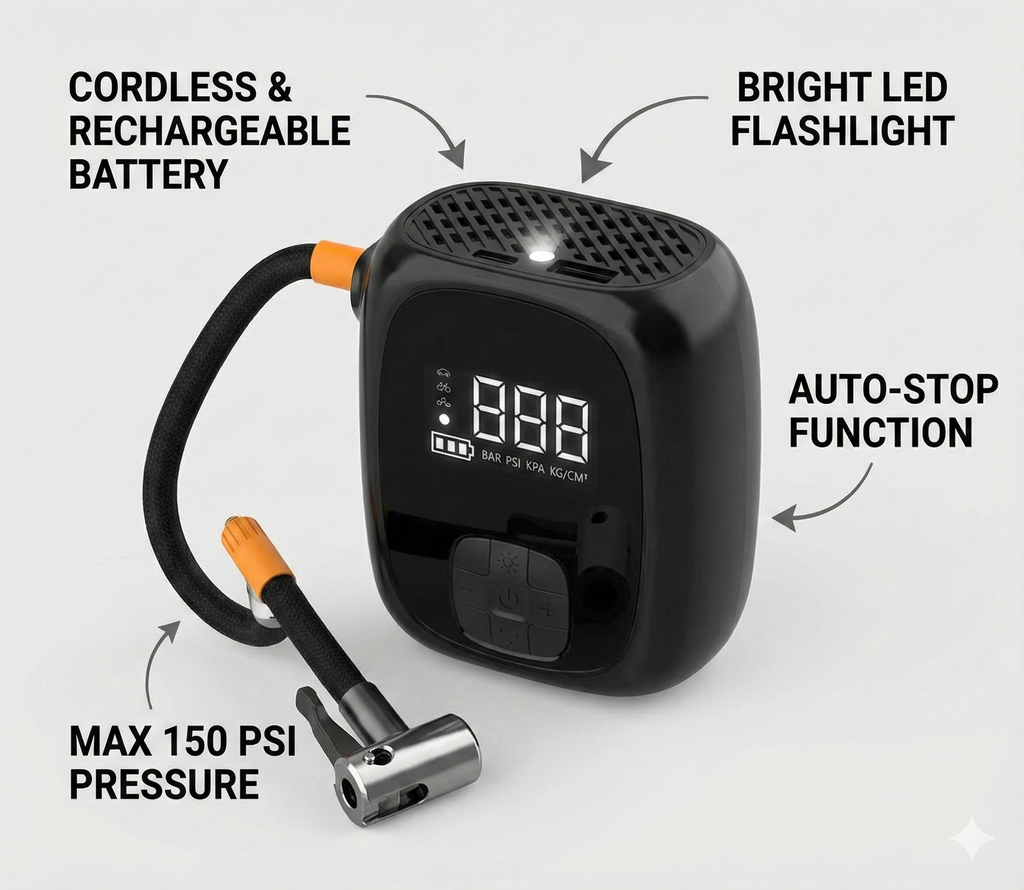 OLOPUMP Pocket-Sized Powerhouse First DUAL-MODE 3000mAh Wireless and Wired