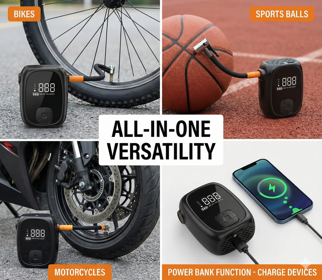 OLOPUMP Pocket-Sized Powerhouse First DUAL-MODE 3000mAh Wireless and Wired