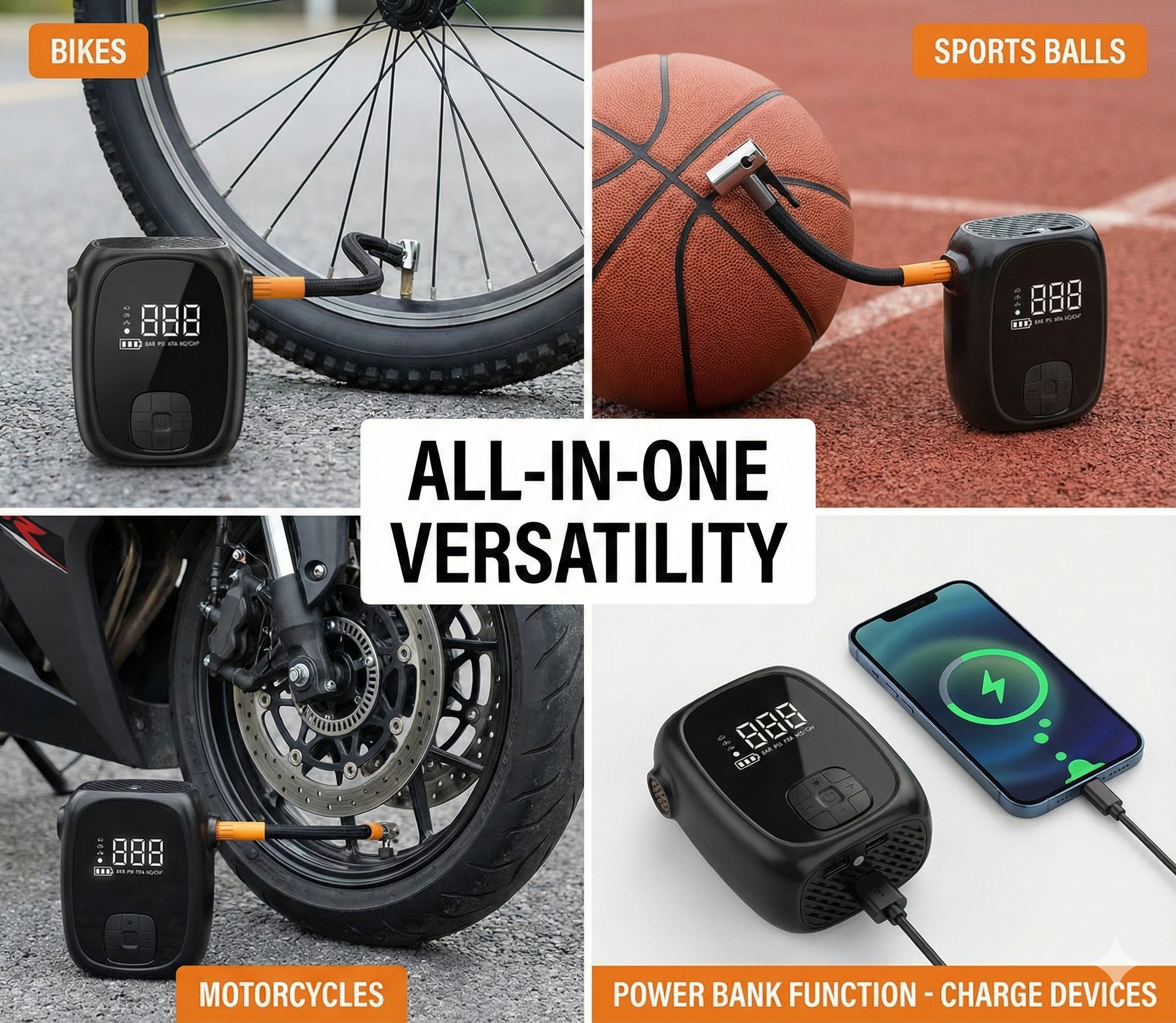 OLOPUMP Pocket-Sized Powerhouse First DUAL-MODE 3000mAh Wireless and Wired